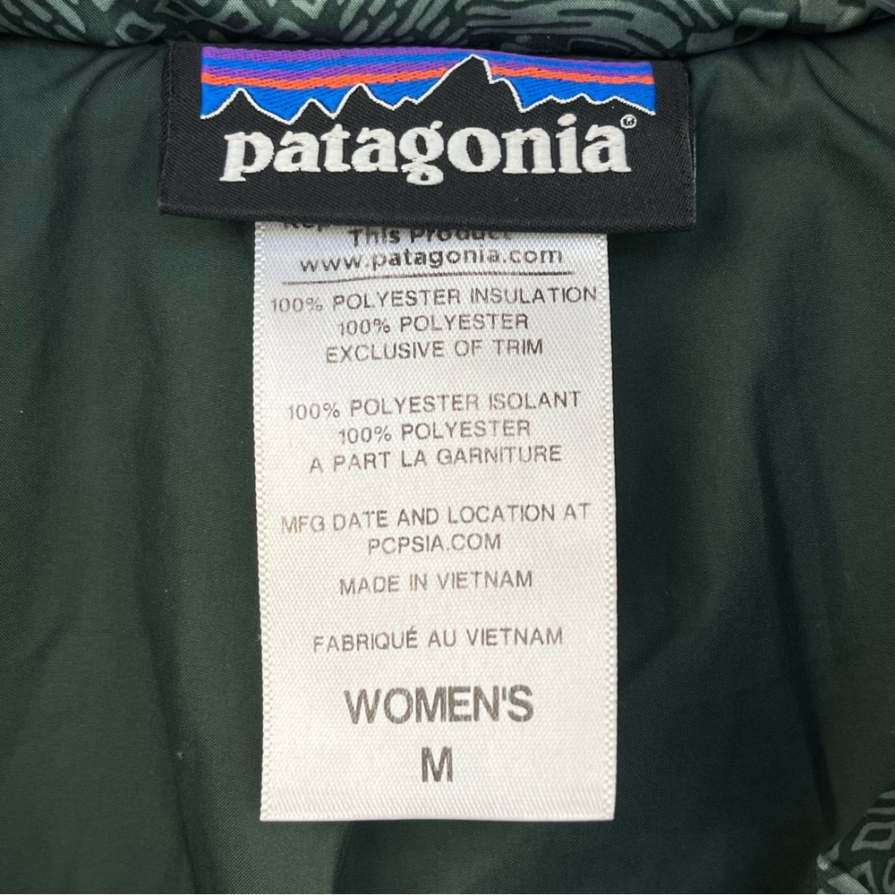 Patagonia Geoharmony Insulated Puffer Jacket Verdigris Green Sz M - Picture 5 of 15